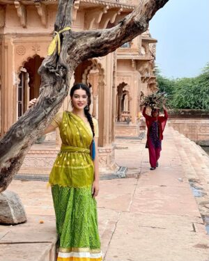 Shristi Shrestha Instagram - Kusum sarovar 🧡