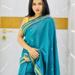 Shrutika Gaokkar Instagram - साडीत दिसतेस तू जशी नभातील अप्सरा अशी सुंदरा…तुझा आहे जबरदस्त तोरा