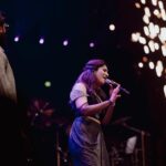 Shweta Mohan Instagram - What a voice 🥹 @_shwetamohan_ So lucky to experience her perform live 📸: @views.of.nivi 💄: @beautyconceptsbytanu