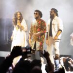 Shweta Mohan Instagram - This time last week ... Revelling in the love that was showered on us at the #InnumKonjamIsai #TOUR23UK ... Thank you for being a FANTASTIC audience #Birmingham and #London ❤️‍🔥 These two concerts are going to be cherished forever 💫 Thank you for these amazing captures @vijayvendhan