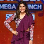 Shweta Mohan Instagram - 💜🤍💜 #SuperSingeronStarMaa Styled by : @aayeshaa.mariam Outfit: @issadesignerstudio Accessories: @kushalsfashionjewellery