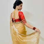 Shyamala Instagram – #ethnic ❤️ Outfit : @kushalethnix  earrings : @yuvi_collections  chocker : @fashioncurvee Styling : @greeshma_krishna.k  Makeup : @vinod_bridelmakeupartist  Hair : @elegantbridalmakeovers