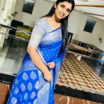 Shyamala Instagram – #srisailam #sparsha #darshan 🙏 #greatvibes  Saree @snithikacollection