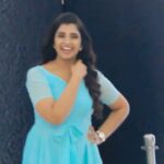 Shyamala Instagram - 🩵🩵🩵🩵🩵….! Outfit : @sisirawholesalesaree Makeup: @vinod_bridelmakeupartist