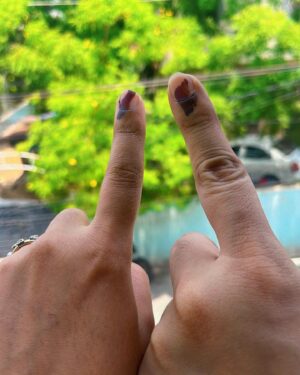 Shyamala Instagram - #voting is the expression of our #commitment to one another this #state #country #world #letsvote we #voted did you ..? #chirala #andhrapradesh