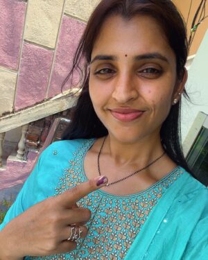 Shyamala Instagram - #voting is the expression of our #commitment to one another this #state #country #world #letsvote we #voted did you ..? #chirala #andhrapradesh