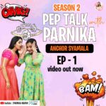 Shyamala Instagram – Don’t miss this 1st Crazy Episode of Pep Talk With Parnika Season 2 Ft @syamalaofficial ❤️
Link in Bio😍