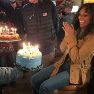 Sierra McClain Instagram - New @911lonestar tonight 💫 
I shot one of the last scenes for this episode on my birthday. Celebrated with the crew   1/3 of my favorite siblings @chinamcclain 🥰
Tonight’s episode is one of my favs to date on paper. Can’t wait to watch it with you all tonight. ♥️
P.S. Still on a high from S5 renewal. Excited to dive even deeper next season! 
#911lonestar 2nite 
at 8/7c on @foxtv 💫