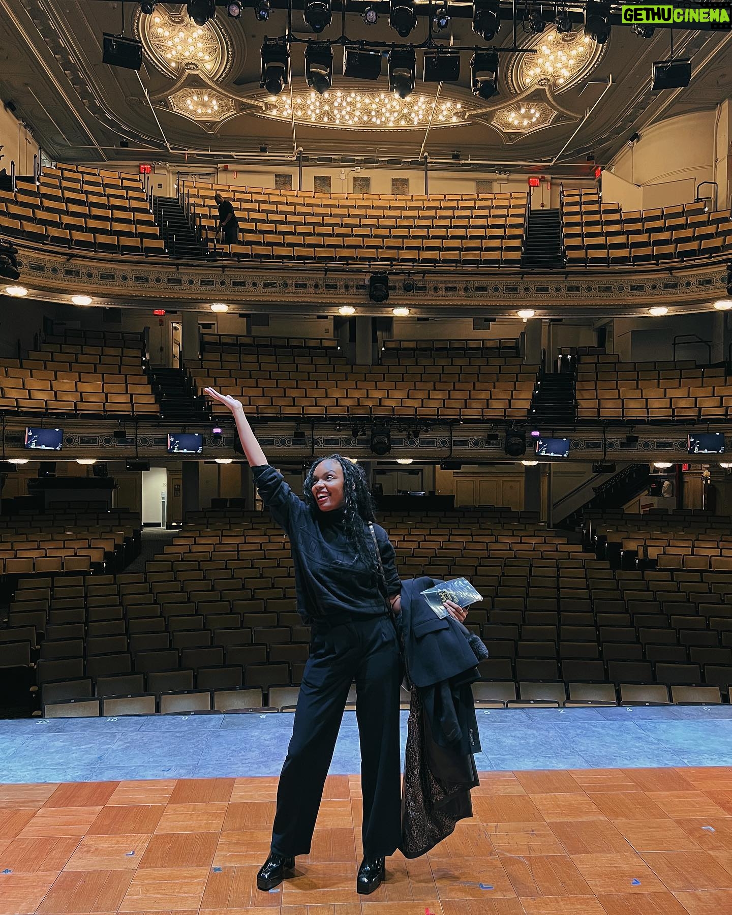 Sierra McClain Instagram - went to see @merrilyonbway had a @mindhunter reunion with a fav of mine. 🥹 he always said he’d take me to my first broadway show… just made it extra special that he was in it! The story, the music, the performances, the entire experience was almost as magical as Jonathan himself. Won’t ever forget it! ✨🖤
