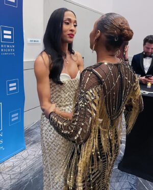 Sierra McClain Instagram - Had a blast with the Lonestar fam supporting @the_brianmichael at the @hrclosangeles dinner Sat night. ✨ 
SO proud of you, B. Love you dearly!
