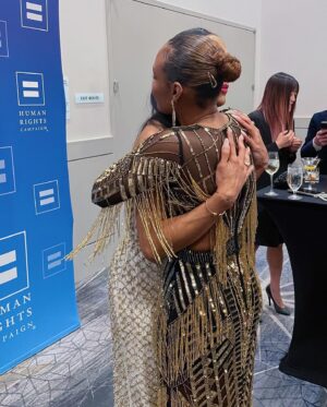 Sierra McClain Instagram - Had a blast with the Lonestar fam supporting @the_brianmichael at the @hrclosangeles dinner Sat night. ✨ 
SO proud of you, B. Love you dearly!