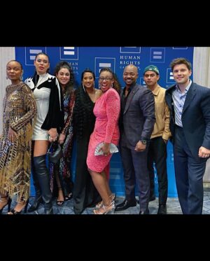 Sierra McClain Instagram - Had a blast with the Lonestar fam supporting @the_brianmichael at the @hrclosangeles dinner Sat night. ✨ 
SO proud of you, B. Love you dearly!