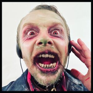 Simon Pegg Instagram - Happy Halloween dumb fucks!!!🎃

#dayofthedead #Bub