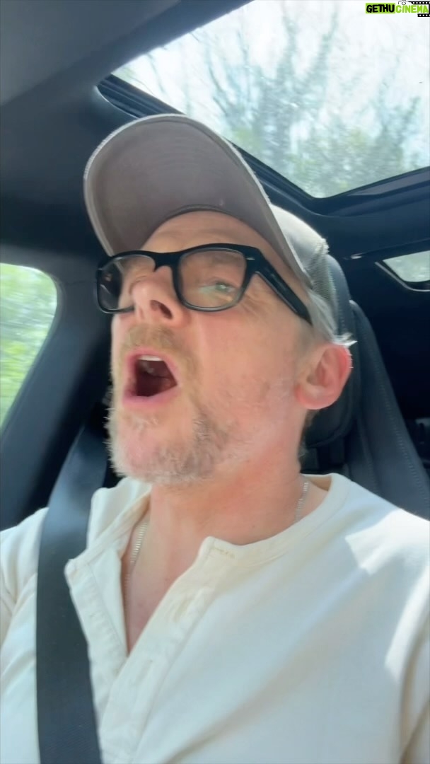 Simon Pegg Instagram - Me passing cyclists. 🚴