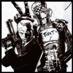 Simon Pegg Instagram - Me and my robotic butler, Canterbury as drawn by Simon Bisley (@theofficialsimonbisley) for my book Nerd Do Well, available in most second hand book shops. Tim Bisley from Spaced was named after Simon. 🤖