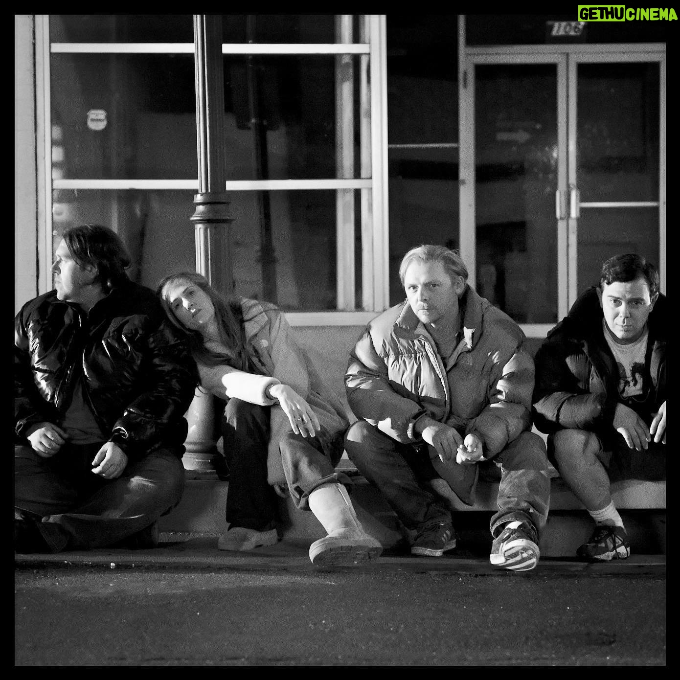 Simon Pegg Instagram - Happy nights shooting ‘Paul’ in New Mexico with @friedgold #kristenwiig and @joelotruglio 👽❤️