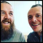 Simon Pegg Instagram - @friedgold and I always make sure to look in different directions when having our photo taken. We both find it hilarious. ❤️