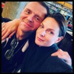 Simon Pegg Instagram - Me and the GOAT ❤️ @officialrebeccaferguson