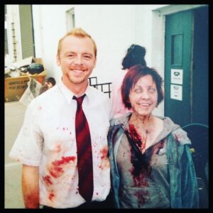 Simon Pegg Instagram - Shout out to my little zombie sis, @katy_pegg ❤️🧟‍♀️