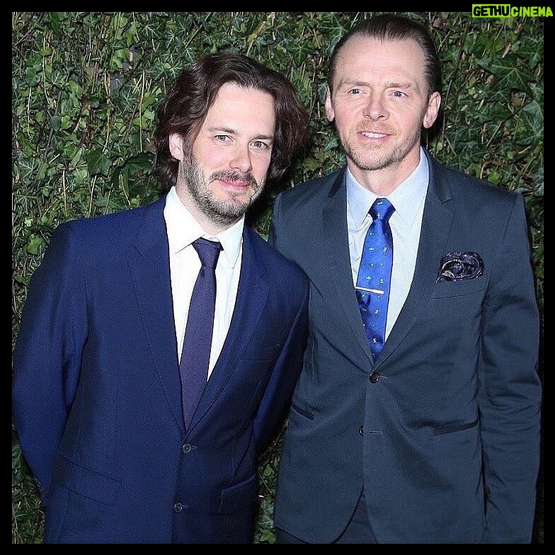 Simon Pegg - 36.7K Likes - Happy Birthday to my dear wife and partner in petty larceny, @edgarwright. Love you buddy, thanks for being the wind beneath my wig. ❤️