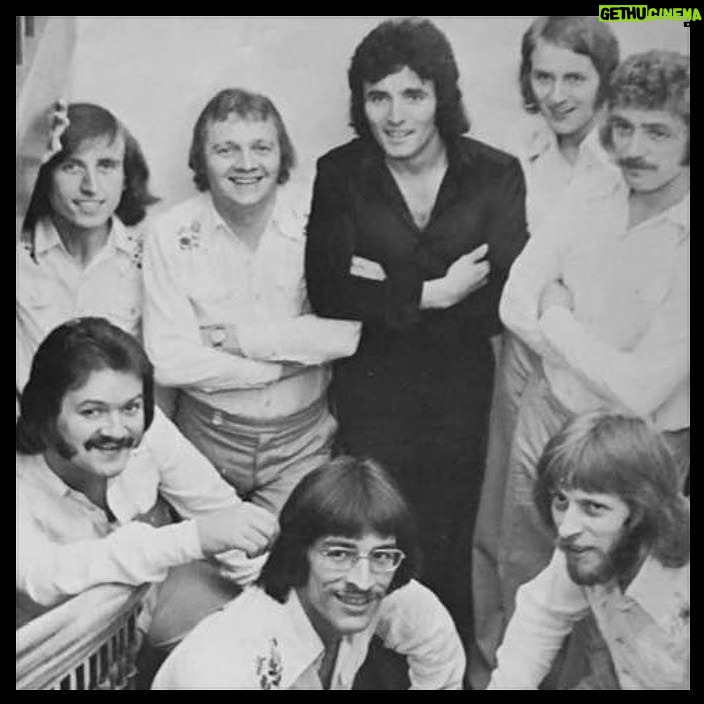 Simon Pegg Instagram - My brilliant dad’s band, Pendulum. Runners up on Opportunity Knocks, 1975. Dad is top row, 2nd left. ❤️
