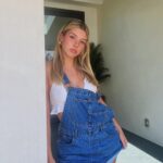 Sissy Sheridan Instagram - accidentally ripped my last pair of jean shorts so i’m only allowed to wear overalls now 👖