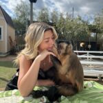 Sissy Sheridan Instagram - i have such a strong love and passion for animals and their well being - volunteering at the non-profit animal sanctuary @animaltracksinc was such an incredible experience i wanted to share. ft. my new bff boo 🐵