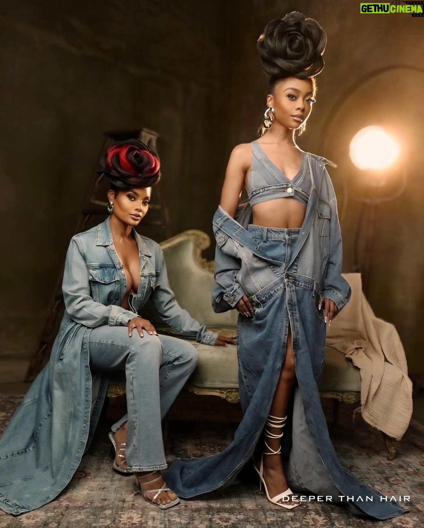 Skai Jackson Instagram - Spring is in full bloom and Mother’s Day is right around the corner so you know we had to go get the most beautiful Muva/Daughta duo to grace the cover of @deeper.than.hair.magazine this quarter! @SkaiJackson and her Mother @KiyaCole talked to us about everything from haircare, future endeavors and life lessons. Our 2024 | Quarter 2 issue drops next Wednesday, May 8th! Order your physical copy today at deeperthanhair.com or you can read it digitally. 💜✨️ Tell a friend! #DeeperThanHair #DeeperThanHairMagazine Photos: @aaronlacy Hair: @sosheargenius Hair assistant: @stylesbydavonte Wardrobe: @wilfordlenov Makeup: @maddydollfacee Cover story: @iamashleydunn Space: @stuspacela