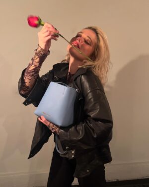 Sky Ferreira Instagram - Backstage with @bimbaylola ! 
Just got offstage in the last photo (lol). RED/FLUSHED/SEMI DYING🍓xoxoxo