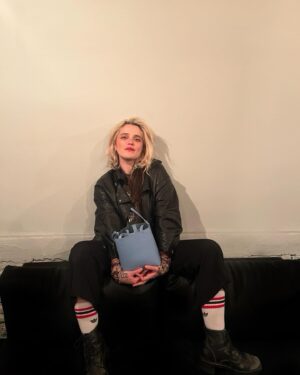 Sky Ferreira Instagram - Backstage with @bimbaylola ! 
Just got offstage in the last photo (lol). RED/FLUSHED/SEMI DYING🍓xoxoxo