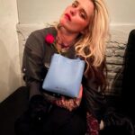 Sky Ferreira Instagram – Backstage with @bimbaylola ! 
Just got offstage in the last photo (lol). RED/FLUSHED/SEMI DYING🍓xoxoxo