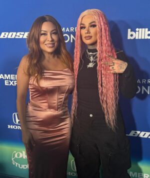 Snow Tha Product Instagram - Had a blast supporting and celebrating all the women i look upto at the @billboard women in music event! It was so dope to be there n see so many wonderful women from behind the scenes and on huge stages all there for the same reason… to fall even more in love with karol g. 😩🫠 (she hugged me btw and i melted) but nah jk fr it was wonderful to celebrate all the awesome women and see so many familiar faces i didnt even get pics cuz i was so nervous and excited… but inside when the wine hit…. Yall know who i am.. 🤠(last slide) thank u @tunecore for having me and being my allies in this huge industry.