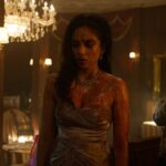 Sobhita Dhulipala Instagram – Maybe just me but women in cinema covered in blood hits different 
#MonkeyMan 
Images by @sharonedp the legend 🤠