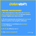 Sofia Viscardi Instagram - GIORNO VENTI - workshop di reimmaginazione | 25 febbraio 2023 Di cosa si tratta? Una giornata insieme a noi, ovvero il team di Venti, in cui chiacchiereremo di internet, social, quotidianità e futuro. Sarà un’occasione per conoscerci e conoscervi e scambiarci pareri e punti di vista. Da quando esiste Venti cerchiamo di occupare nel modo migliore il nostro spazio su internet e sui social e ci chiediamo come vorremmo abitarlo in futuro. Ti va di farlo insieme a noi? Ti aspettiamo nello spazio creativo di Venti (al cibo ci pensiamo noi 🌝). Per iscriversi al workshop il link è nella nostro bio