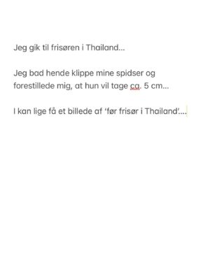 Sofie Linde Instagram - Da jeg var til frisør i Thailand…