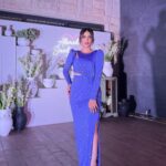 Soheir Salah Instagram – 🤍🩵
الفستان من @danida_dantella 
ميك اب وشعر @masa_beauty_center @alkoafer_hassan