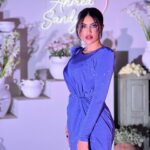 Soheir Salah Instagram – 🤍🩵
الفستان من @danida_dantella 
ميك اب وشعر @masa_beauty_center @alkoafer_hassan