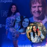 Solange Gomes Instagram – Que presente! Assistimos a gravação do especial de fim de ano do @robertocarlosoficial da @tvglobo 
Eu e minha @stephaniegomees ficamos bem pertinho do REI. #robertocarlos #boninho