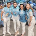 Solange Gomes Instagram – O carnaval carioca faz parte da minha história. Foram anos de dedicação e alegria. Este ano recebi o convite do presidente da @academicosdeniteroi @hugojunioroficial para desfilar. Escolhi vir com a camisa e me divertir sem preocupações. Adorei. 💙