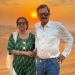 Sonal Kaushal Instagram - Day 1 at Dubai ~ Desert Safari with @arabianexpeditiondubai. Creating memories ❤️ PS: I wish, for every wife, handling husbands was as easy as the first picture 😂😂😂 #dubai #dubai2023 #familyholiday