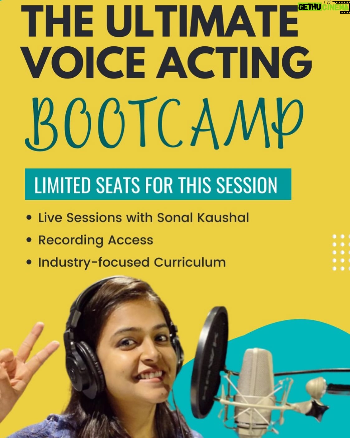 Sonal Kaushal Instagram - Wanna become a voice artist? I am here to help always. A new course is LIVE for you all now! Special 50% discount for 48hours. Link in stories, Highlight and Bio.
