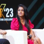 Sonal Kaushal Instagram - Just me being the happiest on the stage! Discussing about the Creator Economy at Prabhav’23 for Rigi 😀❤️ #themotormouth #creator