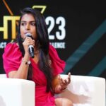 Sonal Kaushal Instagram - Just me being the happiest on the stage! Discussing about the Creator Economy at Prabhav’23 for Rigi 😀❤️ #themotormouth #creator