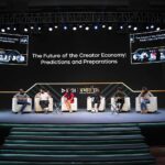 Sonal Kaushal Instagram - Just me being the happiest on the stage! Discussing about the Creator Economy at Prabhav’23 for Rigi 😀❤️ #themotormouth #creator