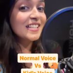Sonal Kaushal Instagram - Normal Voice vs Kid’s voice 😻 #themotormouth #voiceartist #normalvoicevskidsvoice
