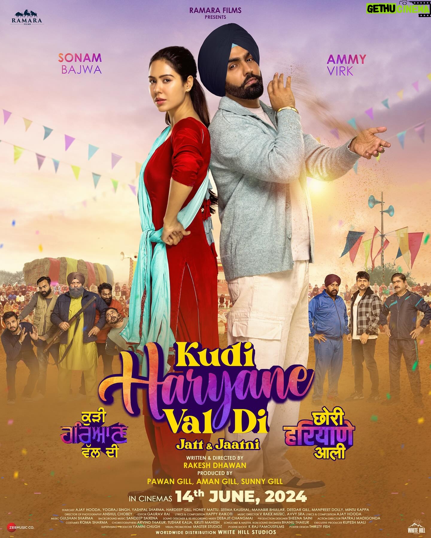 Sonam Bajwa Instagram - The Jatt & Jaats are coming ππ€©β€οΈ #KudiHaryaneValDi #ChoriHaryaneAali releasing in cinemas 14th June, 2024 π₯πππ₯³π€© @ammyvirk @sonambajwa @ajayhoodaofficial @yograjofficial @iyashpalsharma hardipgillactor @iseemakaushal @honey.mattu @mahabirbhullar1 @deedargillofficial @manpreet_dolly @mintukapa_90 @onlyrakeshdhawan @thegillpawan @amanthegill @thesunnygill @ramarafilms @whitehillstudios @zeemusiccompany #AmmyVirk #SonamBajwa #AjayHooda #KudiHaryaneValDi #ChoriHaryaneAali #Punjabi #Haryanvi #Jatt #Jaat #Jaatni #PunjabiMovies