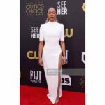 Sonequa Martin-Green Instagram - 💫 ~ The Critics Choice Awards ~ 💫 _____________ Dress: @monotofficial Shoes: @jimmychoo Jewelry: @chopard Hair: @lovingyourhair (and killed it) Makeup: @gregoryarlt (and killed it) Styling: @shionat (aaaand killed it) Hunk: @iamkenricgreen (dashing as always) _____________ What a great time. Big congrats to Michael and all the winners and nominees! 🖤