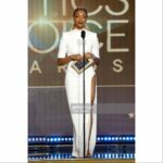 Sonequa Martin-Green Instagram - 💫 ~ The Critics Choice Awards ~ 💫 _____________ Dress: @monotofficial Shoes: @jimmychoo Jewelry: @chopard Hair: @lovingyourhair (and killed it) Makeup: @gregoryarlt (and killed it) Styling: @shionat (aaaand killed it) Hunk: @iamkenricgreen (dashing as always) _____________ What a great time. Big congrats to Michael and all the winners and nominees! 🖤