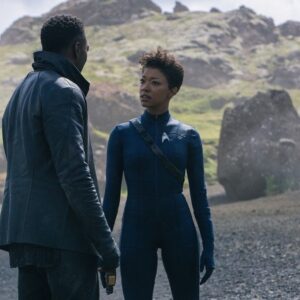 Sonequa Martin-Green Instagram - A few of my favorite moments, mostly off camera, from Episode 1. A lot of the joy was getting to be in Iceland. The constant daylight, the hot springs, the landscapes, the kind people. Getting gooed up to be “spat out” by Molly was hilarious and crazy cold, haha. We all got to be in the hot spring to grab that quick moment of Book and Burnham escaping. 😄 And the fight was a trip. We were against the clock that day at this gorgeous beach, so the fantastic @davidajala and I had to dig deep and get it done. So much fun. It took a lot out of us but it was so much fun. This whole episode was inspiring to watch come together, brilliantly directed by @olatundeo (per usual), and beautifully written by @alexkurtzmanofficial @michelleparadise1 and Jenny Lumet. 🖤 Wanna binge? Now’s a great time because the #disco Season 3 finale airs this Thursday. More of my faves to come...😉🖖🏽
