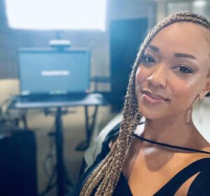 Sonequa Martin-Green Instagram - Pressin’ it up a few days ago. I had a lot of fun talking about Space Jam: A New Legacy. (Always love hanging with @kevinfrazier at @entertainmenttonight 💙 Honestly everybody I connected with was lovely.) I’m seriously proud of this movie. I’ve said this a lot, I think #spacejamanewlegacy has everything it needs to be familiar and nostalgic, but also fresh and exciting for today’s audience. It’s bigger, deeper, even more heartfelt. So very grateful to take such a beloved classic to the next level for eyes, ears and hearts in this new generation. Yeshua you showed showed out with this one! July 16th y’all…! #spacejam2 #spacejamanewlegacy